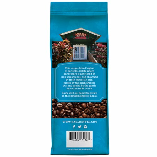 Kauai Coffee® Koloa Estate Dark Roast Whole Bean Coffee Perspective: bottom