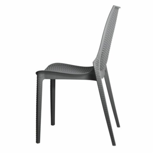 Leisuremod Kent Outdoor Dining Chair Perspective: bottom