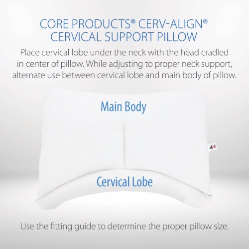 Core Products Cervalign, Firm Cervical Support Pillow, 6 Perspective: bottom