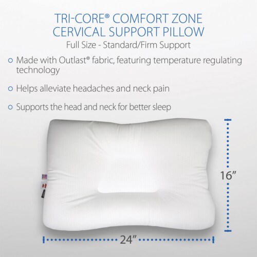 Core Products Tri-Core Cervical Pillow - Full- Standard Support