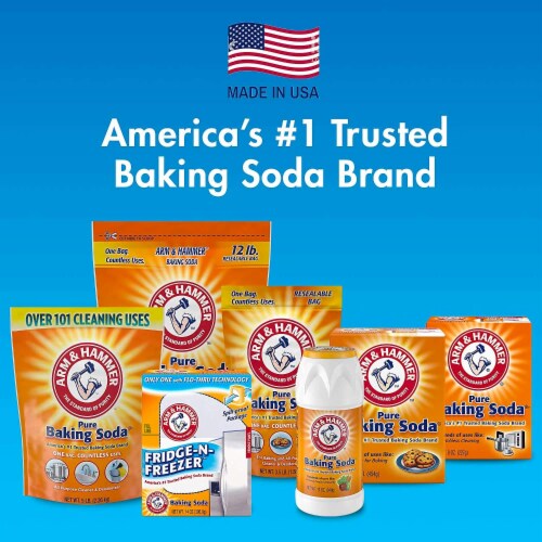 Arm Hammer Baking Soda Fridge-n-Freezer Odor Absorber 14 Oz. (Pack of 16) Perspective: bottom