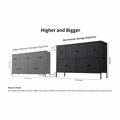 REAHOME 4 Drawer Vertical Storage Organizer Narrow Tower Dresser