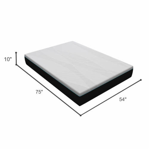 Cool Jewel 10" Full Mattress Perspective: bottom