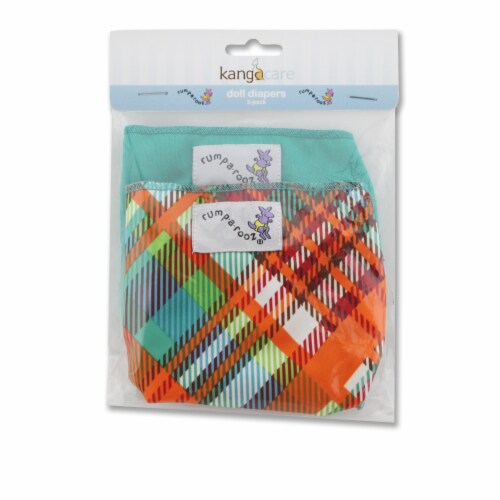Kanga Care Rumparooz Doll Diaper Set - Quinn & Peacock Perspective: bottom