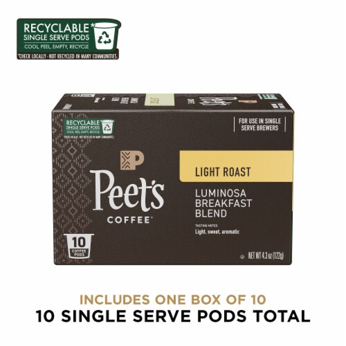 Peet's® Luminosa Breakfast Blend Light Roast K-Cup Coffee Pods Perspective: bottom