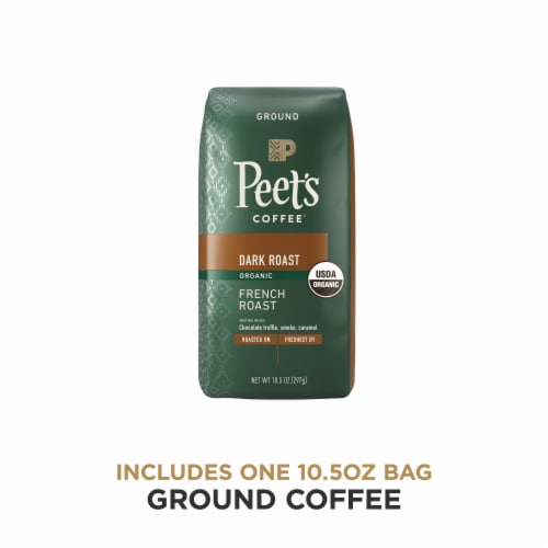 Peet's Coffee® Organic French Roast Dark Roast Ground Coffee Perspective: bottom