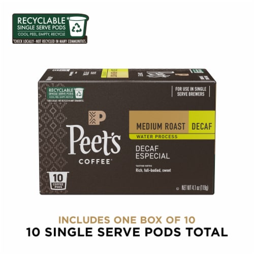 Peet's® Decaf Especial Medium Roast K-Cup Coffee Pods Perspective: bottom