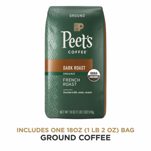 Peet's Coffee® Organic French Roast Dark Roast Ground Coffee Perspective: bottom