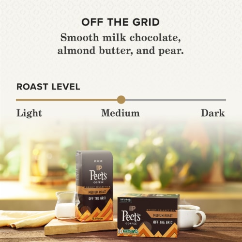 Peet's Off the Grid Medium Roast Ground 100% Arabica Coffee Perspective: bottom
