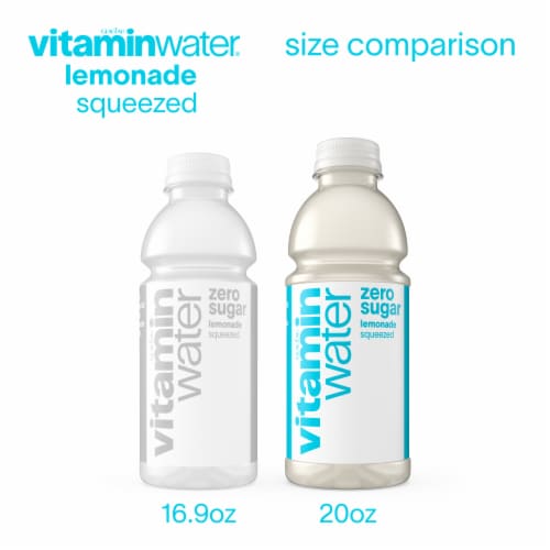 Vitaminwater® Zero Sugar Squeezed Lemonade Flavored Bottled Water Perspective: bottom