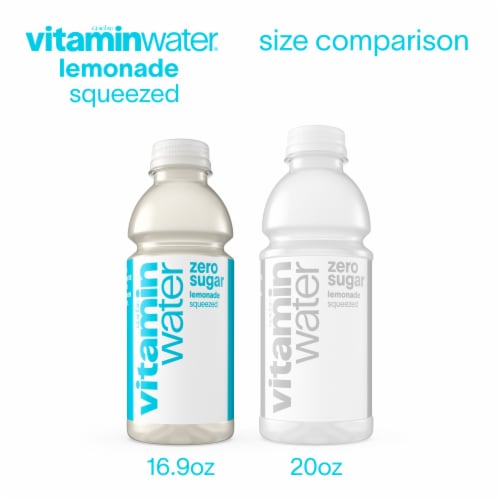 Vitaminwater® Zero Sugar Squeezed Lemonade Flavored Bottled Water Perspective: bottom