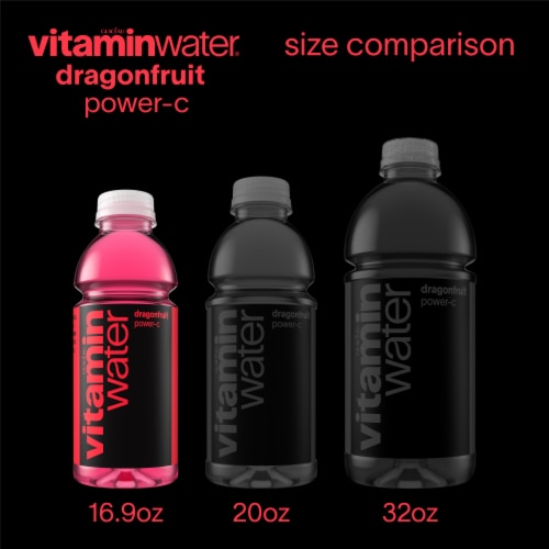 vitaminwater® Power-C Dragonfruit Flavored Bottled Water Beverages Perspective: bottom