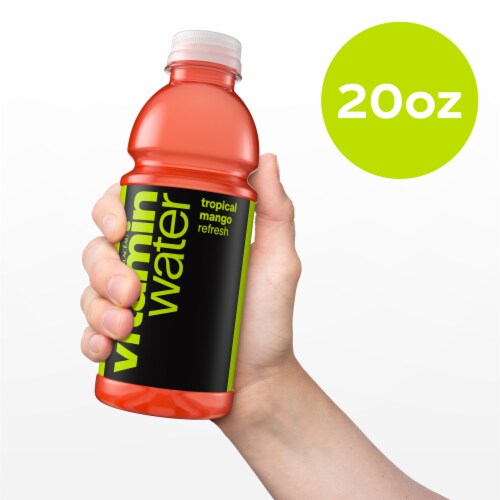 Vitaminwater® Refresh Tropical Mango Flavored Bottled Water Perspective: bottom