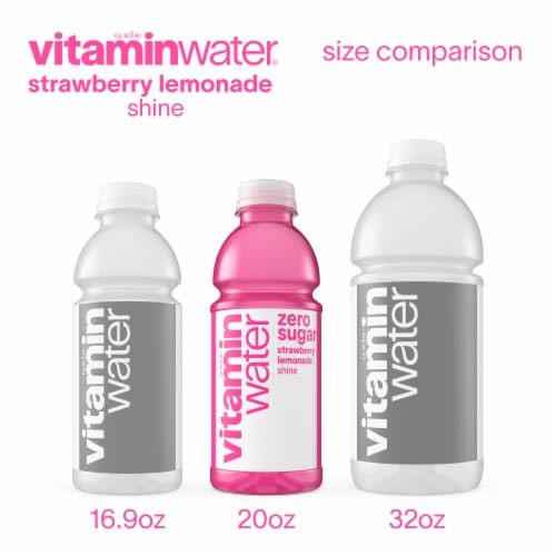 Vitaminwater® Zero Sugar Shine Flavored Bottled Water Perspective: bottom