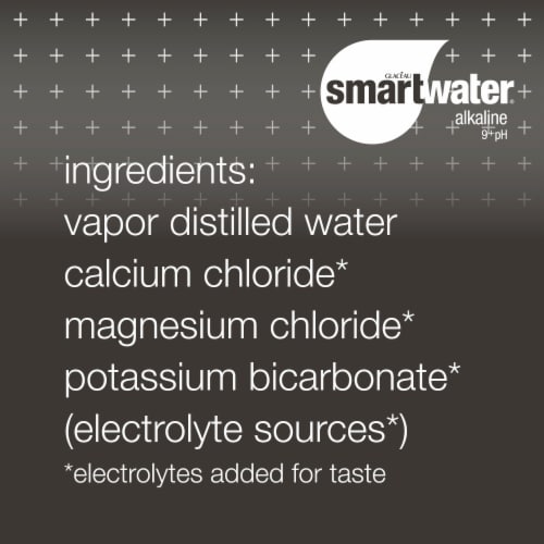 Smartwater® Alkaline Vapor Distilled Electrolyte Bottled Water Perspective: bottom