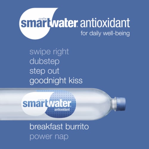 Smartwater® Antioxidant Vapor Distilled Electrolyte Bottled Water Perspective: bottom