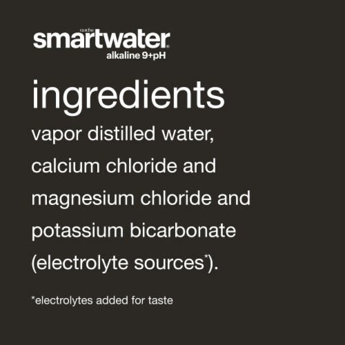 Smartwater® Alkaline Vapor Distilled Bottled Water Perspective: bottom
