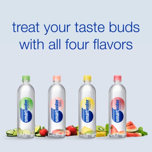 Smartwater® Vapor Distilled Electrolyte Cucumber Lime Flavored Bottled Water Perspective: bottom