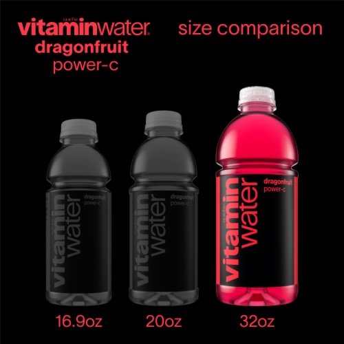 Vitaminwater® Power-C Dragonfruit Flavored Bottled Water Perspective: bottom