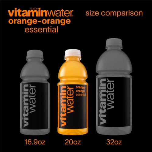 Vitaminwater® Essential Orange Flavored Bottled Water Perspective: bottom