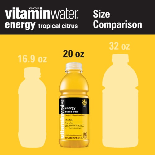 Vitaminwater® Energy Enhanced Bottled Water Perspective: bottom