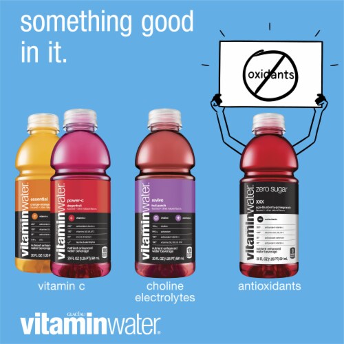 Vitaminwater® Variety Pack Bottled Water Perspective: bottom