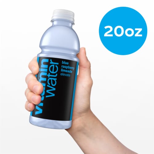 vitaminwater® Elevate Blue Raspberry Limeade Flavored Bottled Water Beverage Perspective: bottom