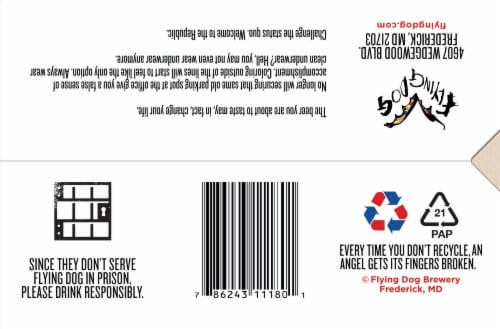 Flying Dog Snake Dog IPA Perspective: bottom
