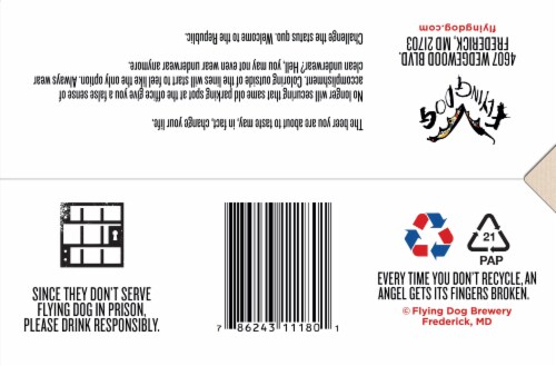 Flying Dog Snake Dog IPA Perspective: bottom