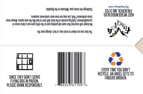 Flying Dog Doggie Style Pale Ale Perspective: bottom