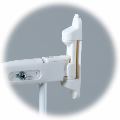 KidCo Angle Mount Safeway Stair Top Quick Release Baby Gate, 42.5x30.5 In, White Perspective: bottom