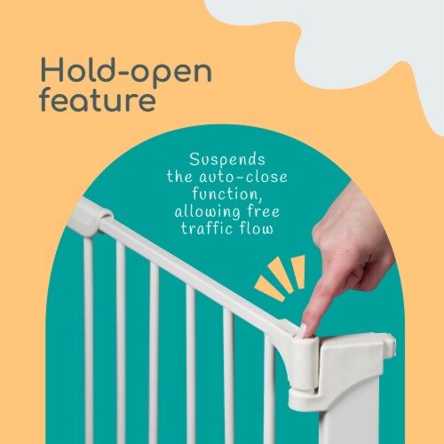KidCo Custom Fit Auto Closing ConfigureGate Baby Gate with 30 Inch Door, White Perspective: bottom