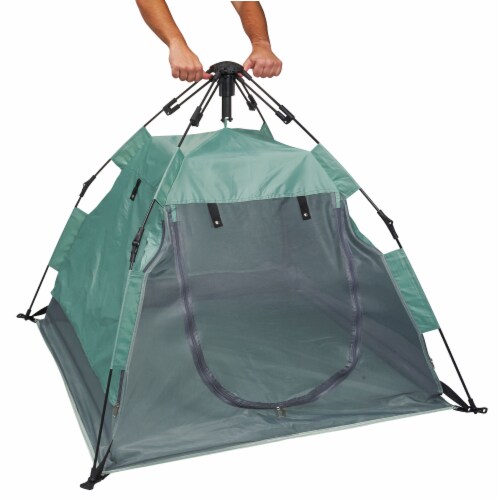 KidCo PeaPod Camp Lightweight Portable Baby Toddler Travel Bed Tent, Seafoam Perspective: bottom