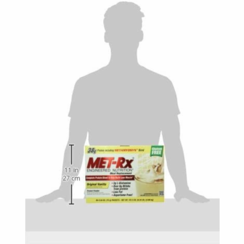 MET-Rx Meal Replacement Protein Powder - 2.54 Oz Packets, 40 Count Perspective: bottom