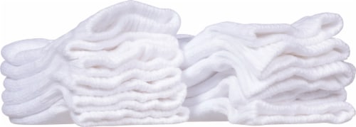 GOLDTOE® Men's Cotton Sport Quarter Socks - White Perspective: bottom