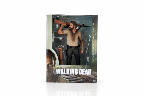 The Walking Dead Rick Grimes Deluxe Poseable Figure | Measures 10 Inches Tall Perspective: bottom