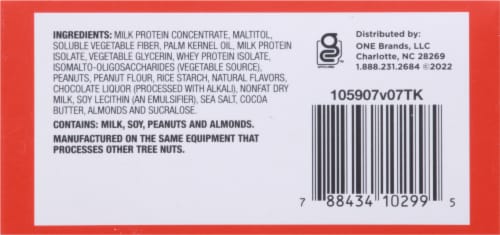 ONE BAR Peanut Butter Chocolate Chip Protein Bars Perspective: bottom