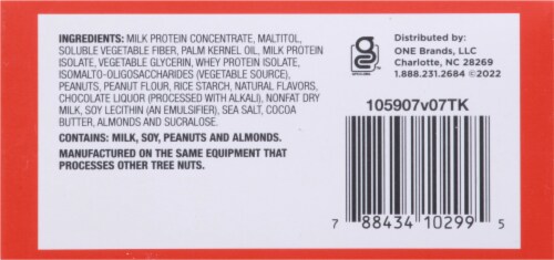 ONE BAR Peanut Butter Chocolate Chip Protein Bars Perspective: bottom