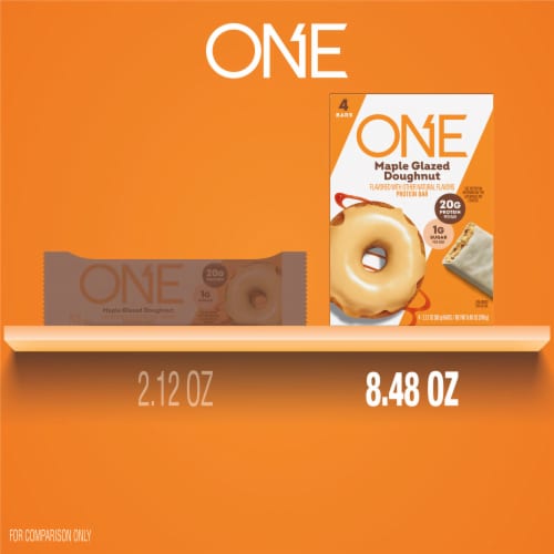 ONE Maple Glazed Doughnut Flavored Protein Bars Perspective: bottom