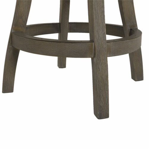 Jennifer Taylor Home Williams 27  Counter Height Bar Stool Dark Heathered Grey Perspective: bottom