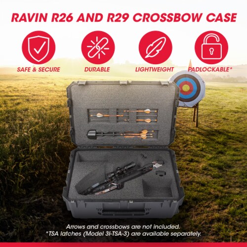 SKB iSeries Ravin R26 and R29 Heavy Duty Military Grade Crossbow Case, Black Perspective: bottom