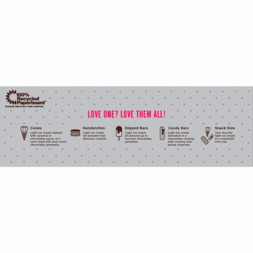 Skinny Cow® Cookies & Cream Ice Cream Sandwiches Perspective: bottom