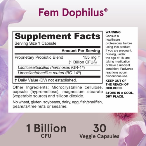 Jarrow Formulas Women's Fem-Dophilus® Shelf Stable Perspective: bottom