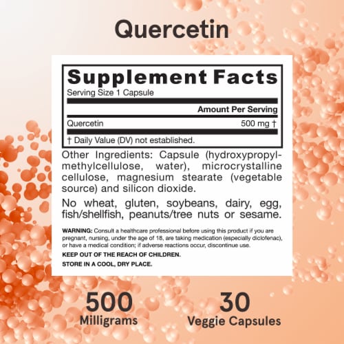 Jarrow Formulas® Quercetin Bioflavonoid Capsules 500 mg Perspective: bottom