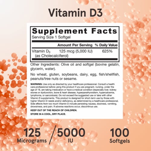 Jarrow Formulas® Maximum Strength Vitamin D Softgels Perspective: bottom