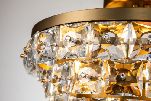 Adeline crystal discount flush mount