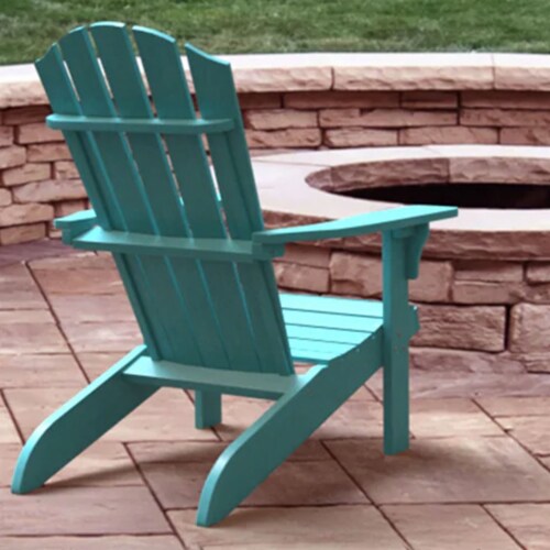 PolyTEAK Element Collection Poly Lumber All Weather Adirondack