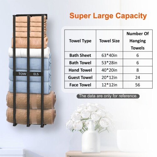 Bathroom wall mounted towel storage online