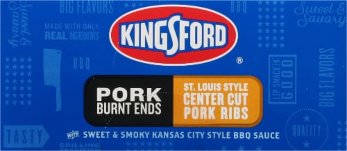 Kingsford Combo Pack Pork Burnt Ends & St Louis Style Center Cut Pork Ribs Perspective: bottom