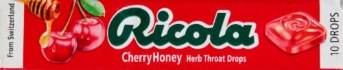 Ricola Cherry Honey Herb Throat Drops Perspective: bottom